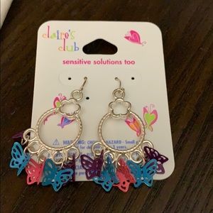 Cute girly butterfly earrings